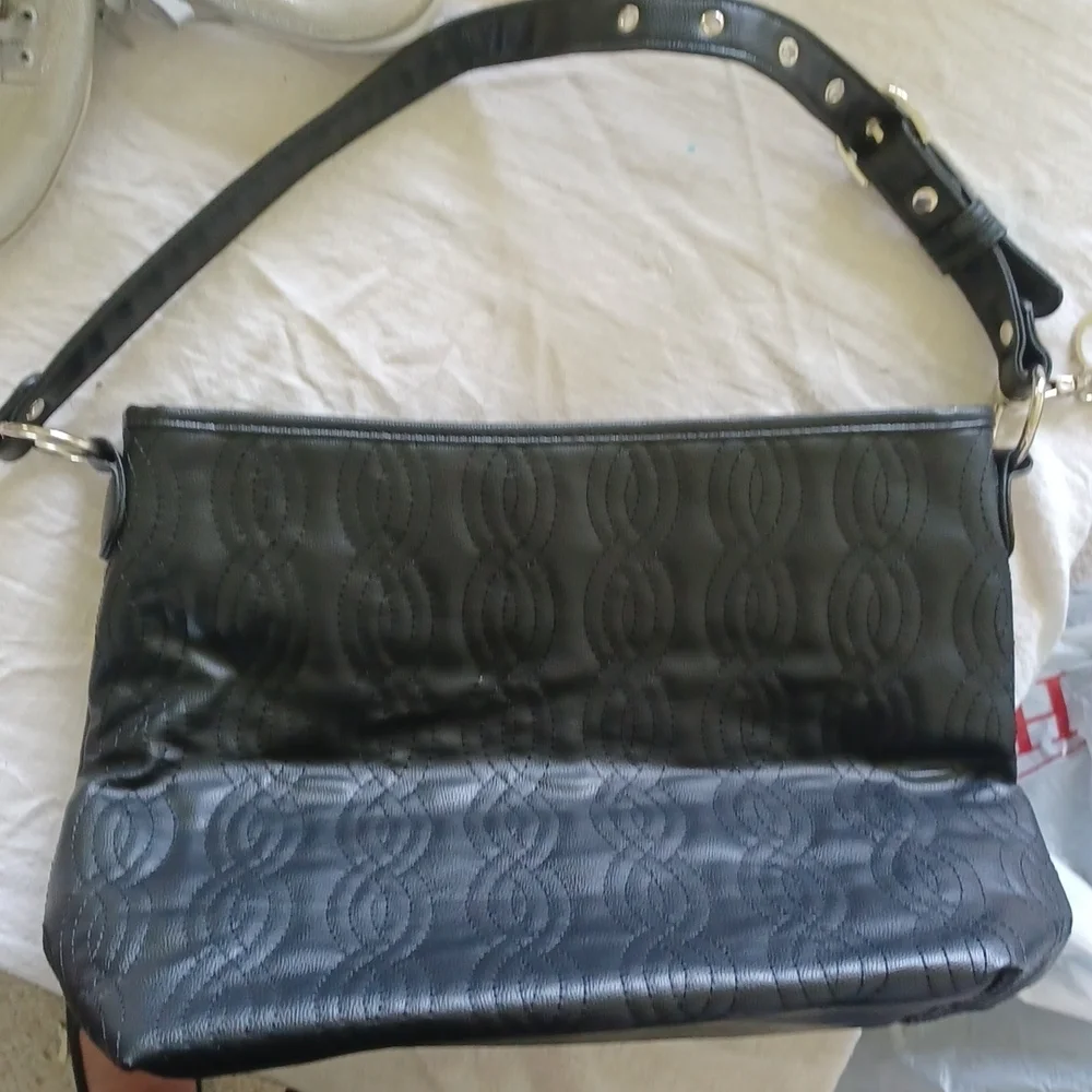 Bella Russo | Quilted Tote, NWOT,  black, 15 x 14 x 6, adjustable strap